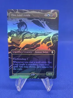 MTG Avatar The Last Airbender Fire Lord Azula 0313 Foil Borderless NM - Image 1