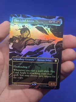 MTG Avatar The Last Airbender Fire Lord Azula 0313 Foil Borderless NM - Image 2