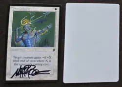 Signed MTG Magic Artist Proof _ Legends _ GREAT DEFENDER _ Mark Poole VHTF! - Image 1