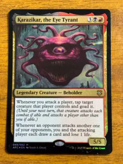 Karazikar, the Eye Tyrant - Forgotten Realms - MTG - FOIL - 049/062 - Image 1