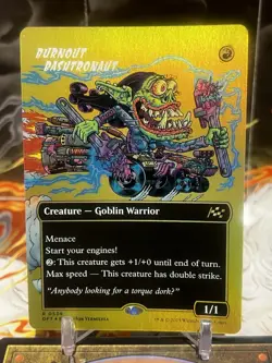 MTG | Burnout Bashtronaut (Borderless) (✨First-Place Foil✨) [Aetherdrift] - Image 1