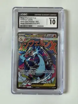 Pokemon TCG Mega Charizard EX Black Star Promo 23 CGC Gem Mint 10 - Image 1