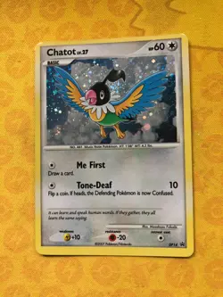 Pokemon Chatot - DP14 - Holo Rare NM Promo Black Star Promo - Image 1