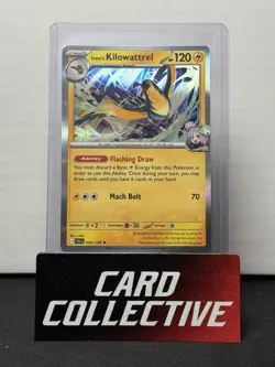 Pokemon Journey Together Ionos Kilowattrel 55/159 Holo Rare - NM - Image 1