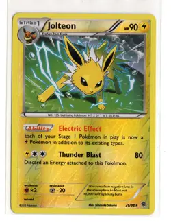 2015 Pokemon XY Ancient Origins Jolteon Reverse Holo Rare - Image 1