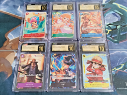 CGC Pristine 10 One Piece Mcdonalds 2025 Promo Card Game Complete Set Japanese - Image 1