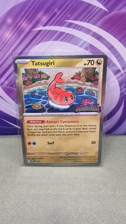 Pokemon Card Tatsugiri 118 Black Star Promo STAMPED Twilight Masquerade NM - Image 1