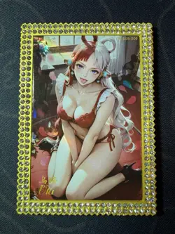 Goddess Uta Diamond Card Metal Bikini Waifu Doujin Case Prize One Piece - Image 1