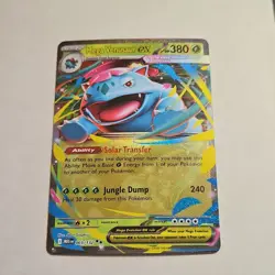 Pokemon Mega Venusaur ex 003/132 Me01: Mega Evolution Holo Double Rare EX Card - Image 1
