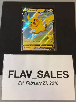 Pikachu V SWSH143 Pokemon NEAR MINT SWSH: Sword & Shield Promo Cards Holo - Image 2
