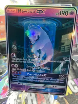 Mewtwo GX Pokemon 78/73 Foiled Custom Art Card - NM ** FAN ART ** - Image 1