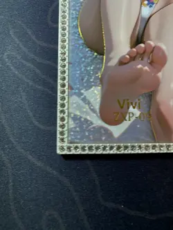 Goddess Vivi Bare Foot Diamond Metal Card Waifu Doujin One Piece Numbered - Image 5