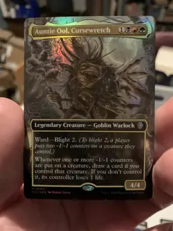 Auntie Ool, Cursewretch - Foil - Borderless - Commander: Lorwyn Eclipsed - NM - Image 1