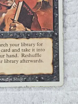 Demonic Tutor Revised Edition MTG 1994 Black Sorcery MP CardVault Provenance - Image 4