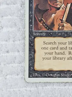 Demonic Tutor Revised Edition MTG 1994 Black Sorcery MP CardVault Provenance - Image 5