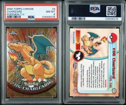 Pokemon PSA 8 Charizard T.V. #6 Topps Chrome - Image 1