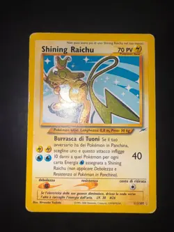 Carta Pokemon Shining Raichu 111/105 Set Neo Destiny Ita GOOD - Image 1