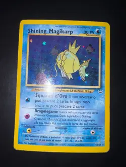 Carta Pokemon Shining Magikarp 66/64 Holo Set Neo Revelation LIGHT PLAYED - Image 1