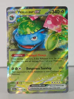 Venusaur ex - Stellar Crown - 001/142 - Pokemon TCG - Double Rare - A - Image 1