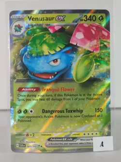 Venusaur ex - Stellar Crown - 001/142 - Pokemon TCG - Double Rare - A - Image 2