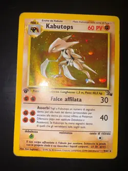 Pokemon Kabutops 9/62 Fossil Rara Holo Prima Edizione Wizards ITA - Image 2