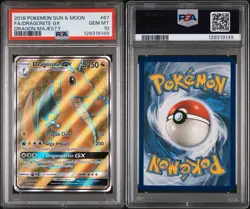 2018 Pokemon Sun & Moon Dragon Majesty #67 Dragonite Gx Full Art PSA 10 Gem - Image 3