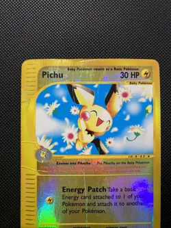 Pokemon Pichu 058/165 Expedition Base Set Reverse Holo Rare DAMAGED - Image 2
