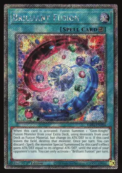 Brilliant Fusion - RA04-EN254 - Platinum Secret Rare - 1st Edition Yugioh - Image 1
