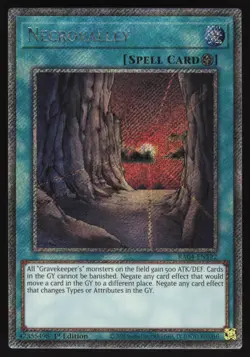 Necrovalley - RA04-EN122 - Platinum Secret Rare - 1st Edition Yugioh - Image 1