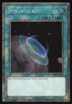 Terraforming - RA04-EN084 - Platinum Secret Rare - 1st Edition Yugioh - Image 1