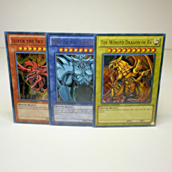 3x Yugioh Egyptian Gods Slifer Obelisk Ra YGLD-ENG01 G02 G03 Ultra Rare - VLP 💎 - Image 1