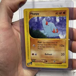 Phanpy 100/147 Aquapolis Set Pokemon Regular Common Vintage Nintendo Card LP+ - Image 1