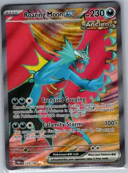 Roaring Moon ex 229/182 SV04: Paradox Rift - Pokemon Card - NM - Image 1