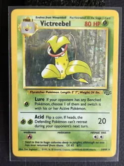 Victreebel Holo 14/64 Jungle Set Rare Pokemon Card 1999 WOTC HP Crease - Image 4
