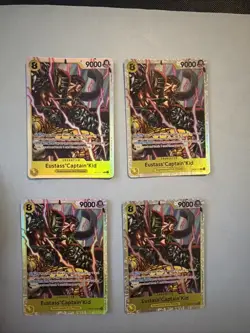 X4 One Piece Card Game TCG Eustass"Captain"Kid OP10-112 SR M/NM Condition - Image 2
