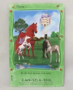Bella Sara TCG - Baby Bella - Fiona - Rare Card 61/92 (VG) - Image 1
