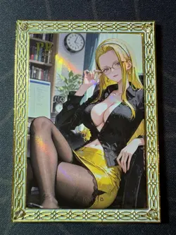 Goddess Kalifa Metal Office Lady Premium Card Waifu Doujin Case Prize One Piece - Image 1