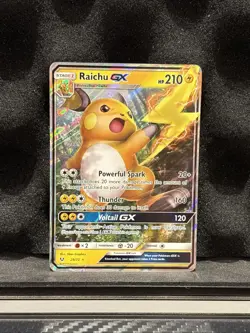 Raichu GX - 29/73 - Pokemon Shining Legends Sun & Moon Ultra Rare Card LP - Image 1
