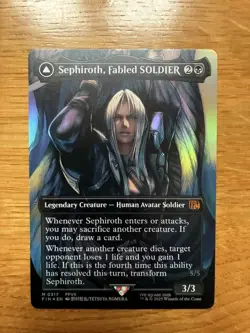 MtG Foil Sephiroth Fabled SOLDIER Sephiroth One Winged Angel Collector 317 - Image 1