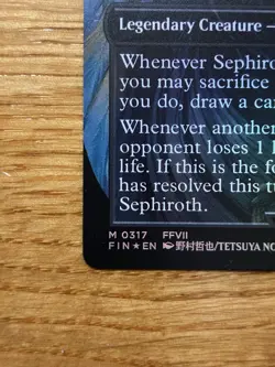 MtG Foil Sephiroth Fabled SOLDIER Sephiroth One Winged Angel Collector 317 - Image 5