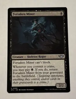 MTG Forsaken Miner - Outlaws of Thunder Junction LP - Image 1