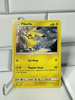 Pikachu SM98 Black Star Promo Pokemon Sun And Moon Holo (MP)+(SWIRL) - Image 1