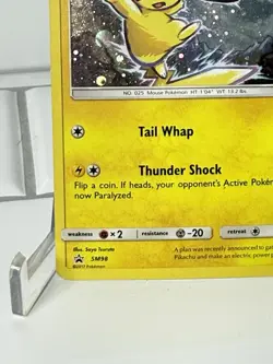 Pikachu SM98 Black Star Promo Pokemon Sun And Moon Holo (MP)+(SWIRL) - Image 5