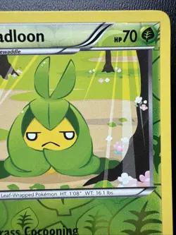 FREE SHIPPING Pokemon TCG Swadloon Emerging Powers 6/98 Reverse Holo Uncommon LP - Image 3