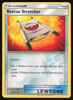 Rescue Stretcher - 130/145 - Reverse Holo Uncommon - Guardians Rising - Pokemon - Image 1