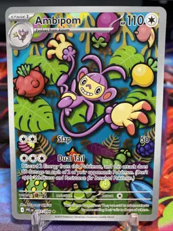 Pokemon TCG - Ambipom 107/094 : Illustration Rare - Phantasmal Flames - Image 1