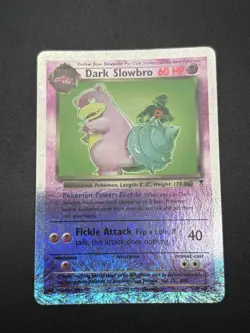 Dark Slowbro 8/110 Reverse Holo Legendary Collection Pokemon - Image 1