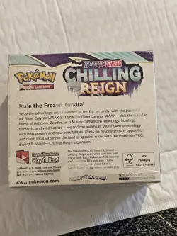 NEW TCG Sword & Shield Chilling Reign Booster Box Factory Pokemon - Image 2