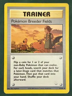 Pokemon TCG Pokemon Breeder Fields Neo Revelation 62/64 WOTC Vintage HP - Image 1