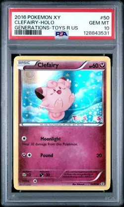 Pokemon -2016 X Y - Generations Clefairy holo Toys 'R' Us Promo - PSA 10 - Image 1